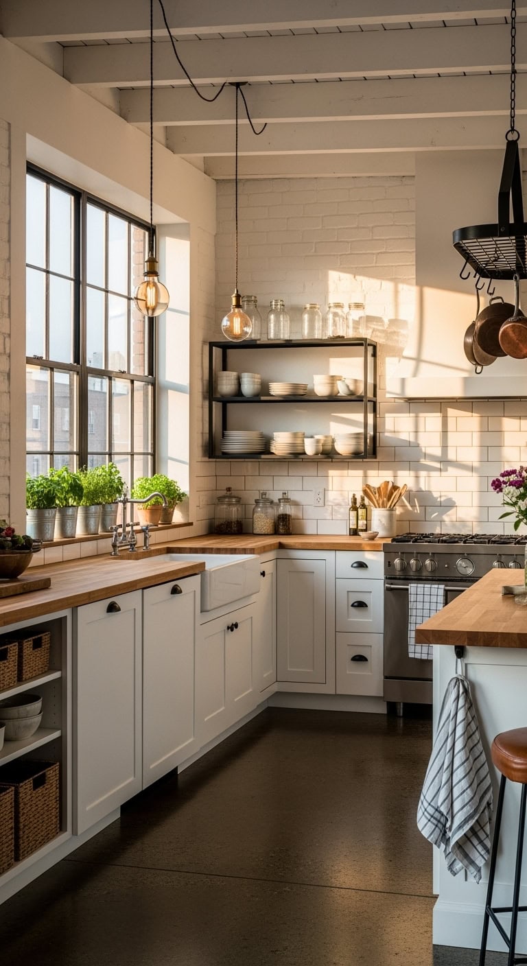 industrial chic kitchen design