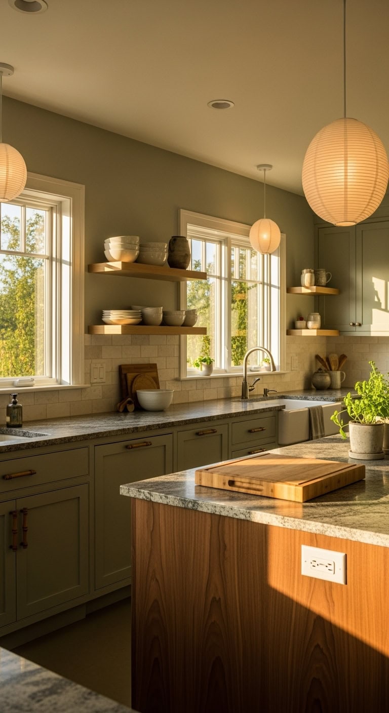 zen inspired tranquil kitchen design