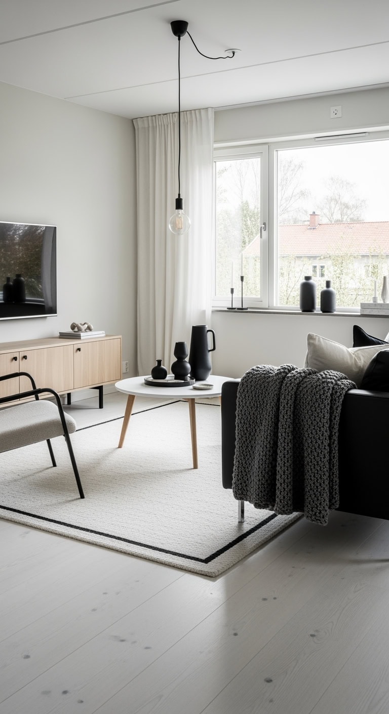 blonde oak meets black leather