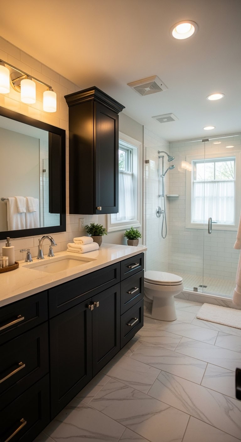 optimal black cabinet depth considerations