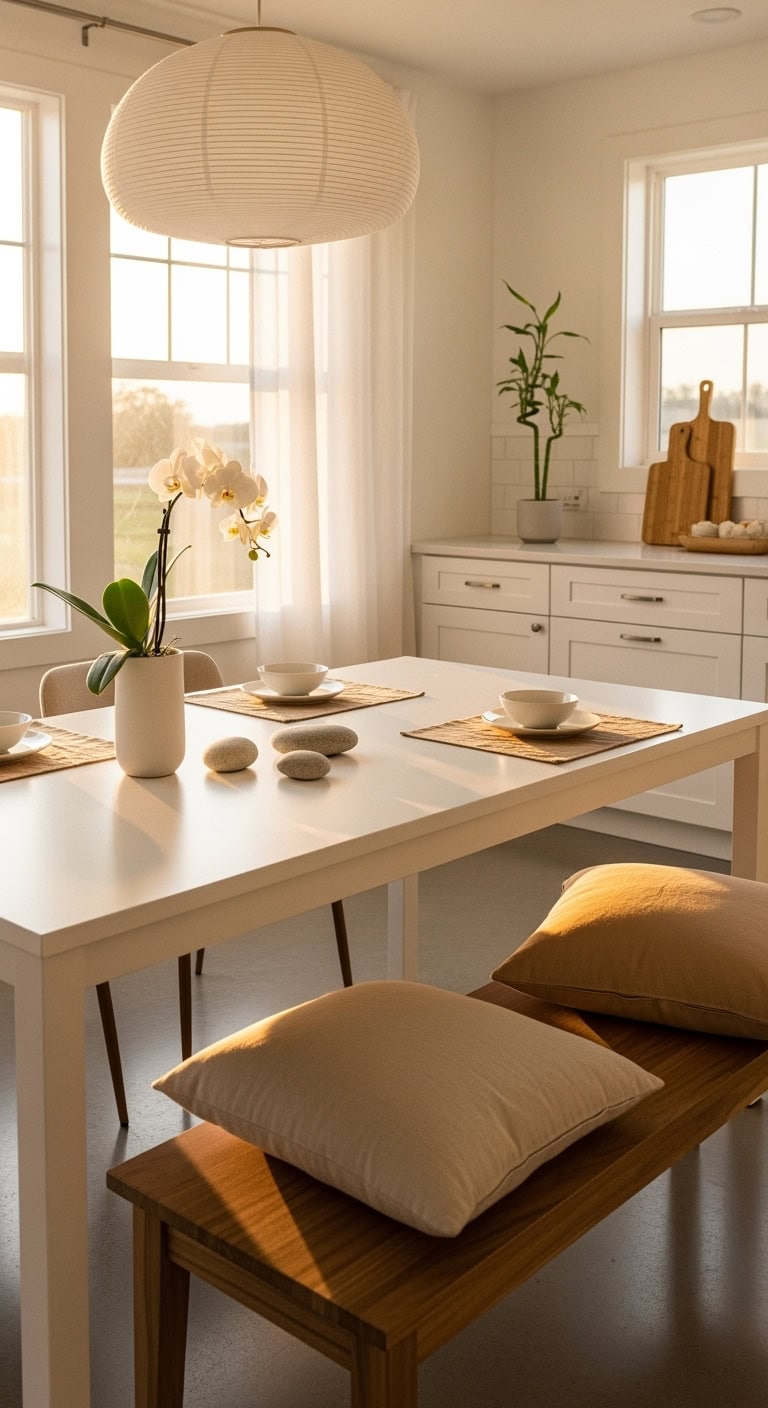 tranquil minimalist kitchen design