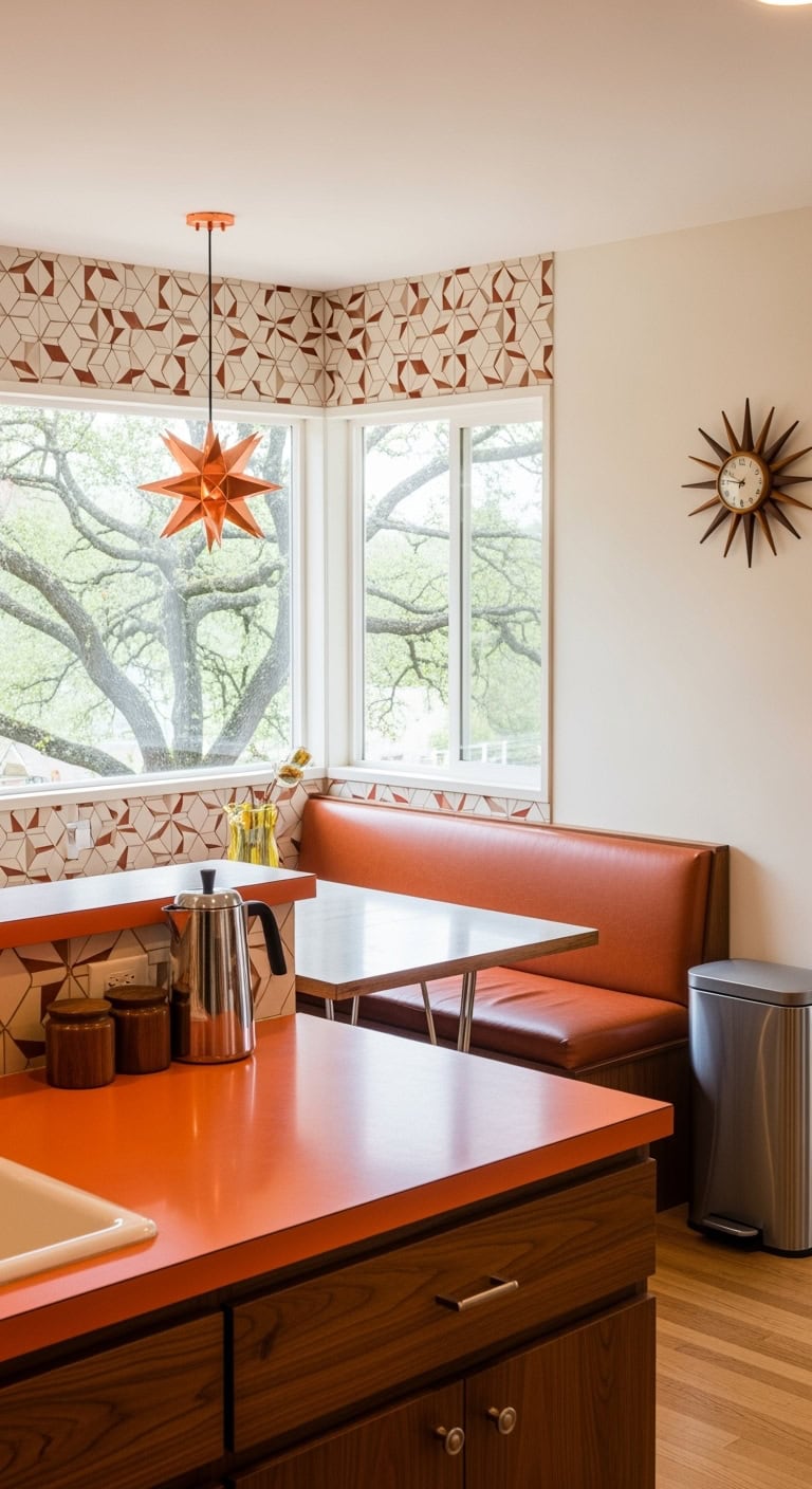 midcentury modern warm aesthetics