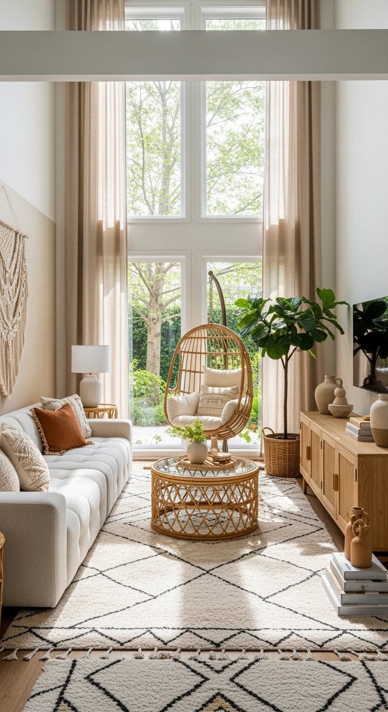 boho neutral layered natural textures