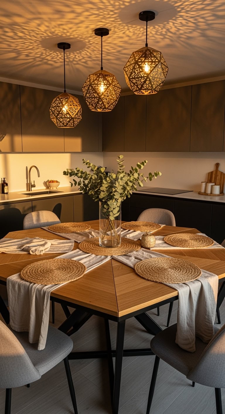 modular geometric versatile transformative kitchen table