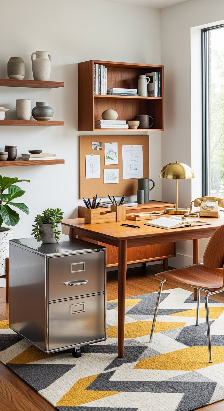 sleek modern reflective balanced