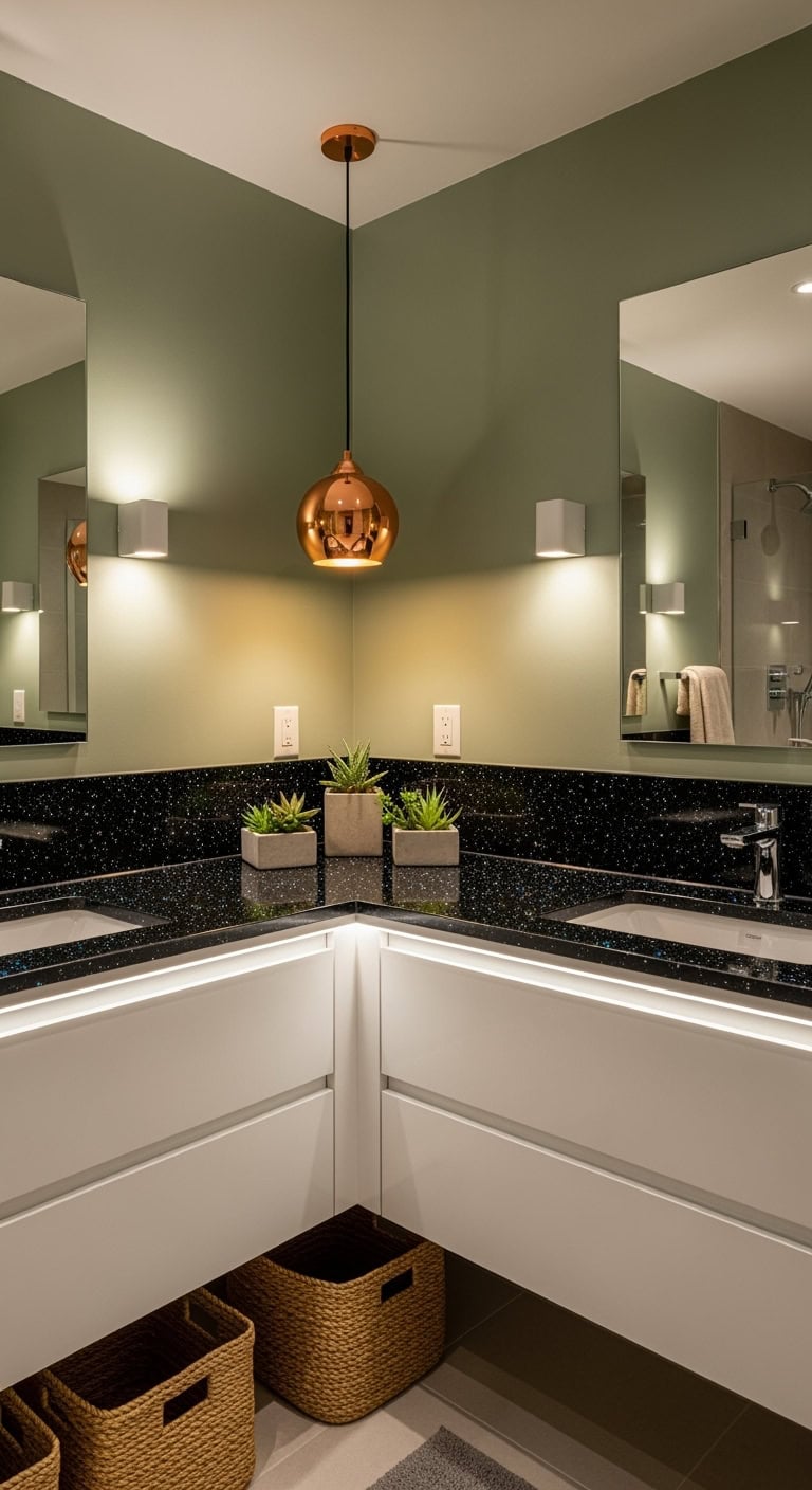 eco chic sustainable midnight black glass