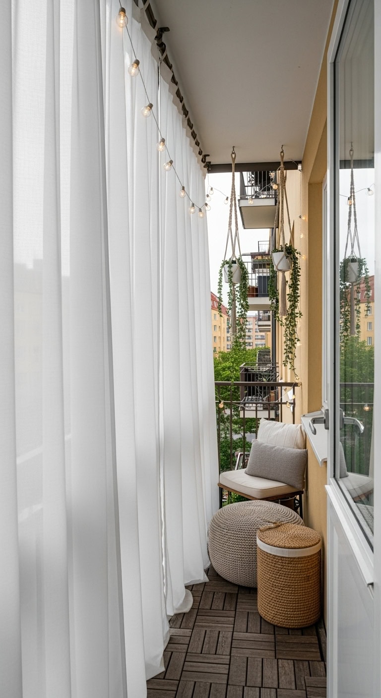 weatherproof linen balcony sanctuary