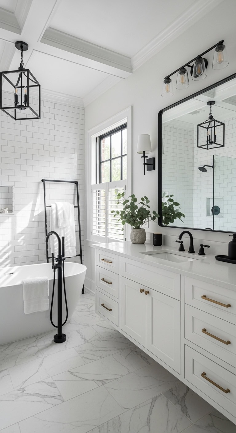 sophisticated statement making black framed mirrors