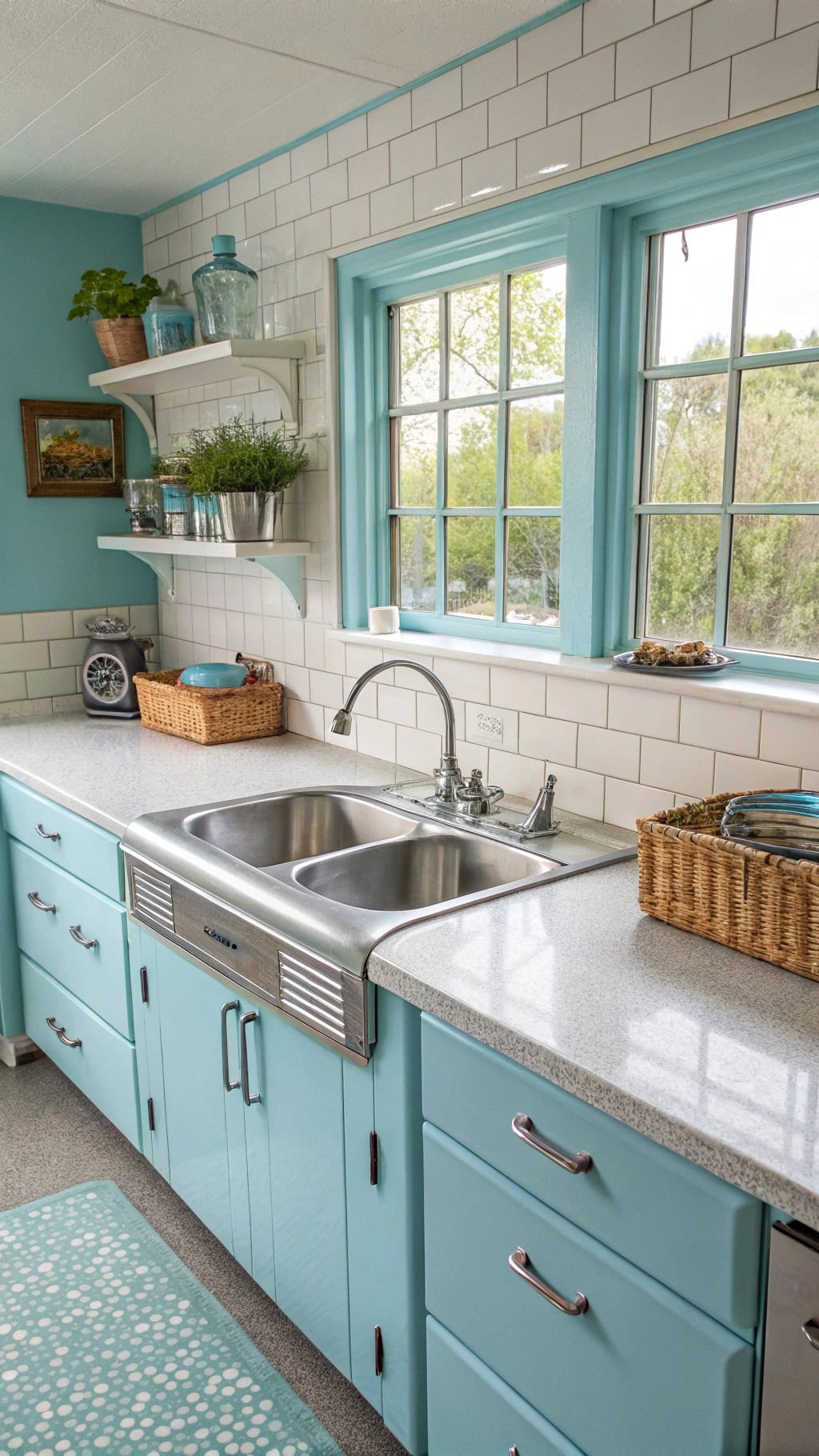 vintage formica countertop charm