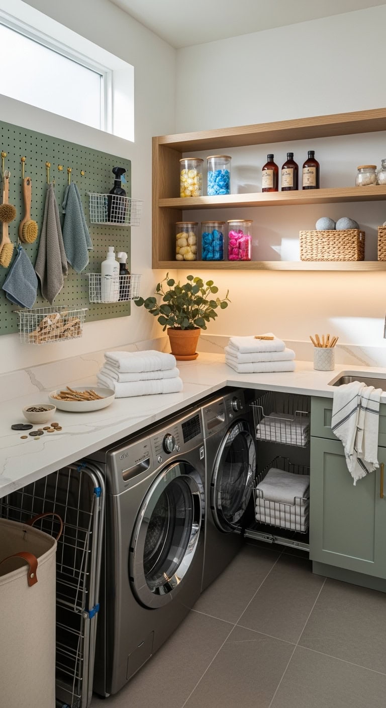 customizable cleaning supply organization station