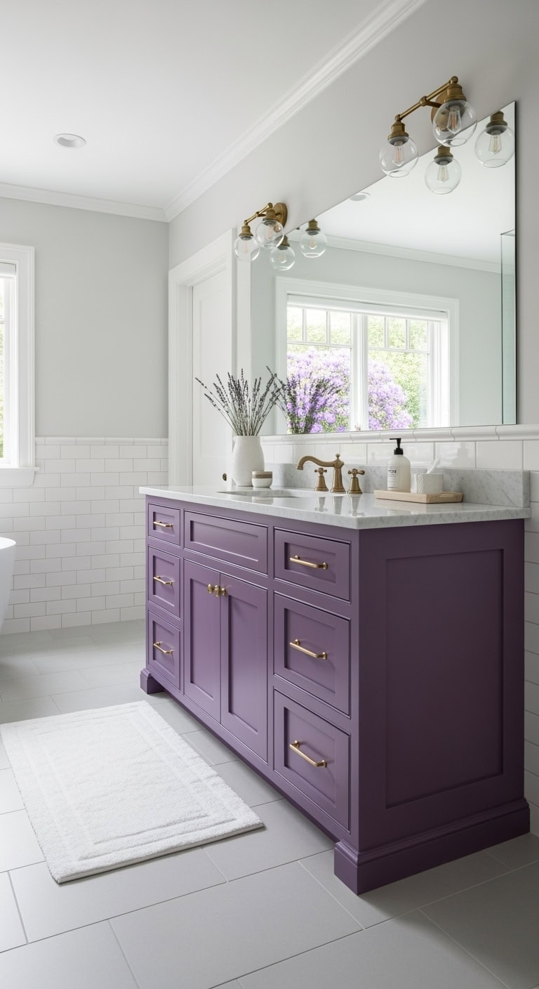 deep lilac vanity focalpoint
