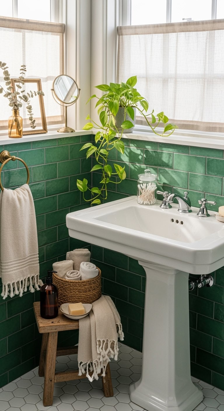 textured green architectural eye candy