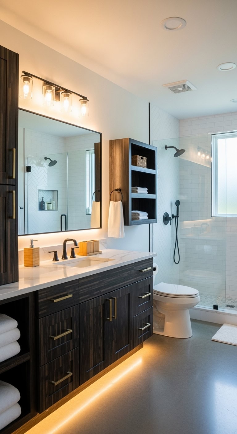 modern eco chic bamboo bathroom