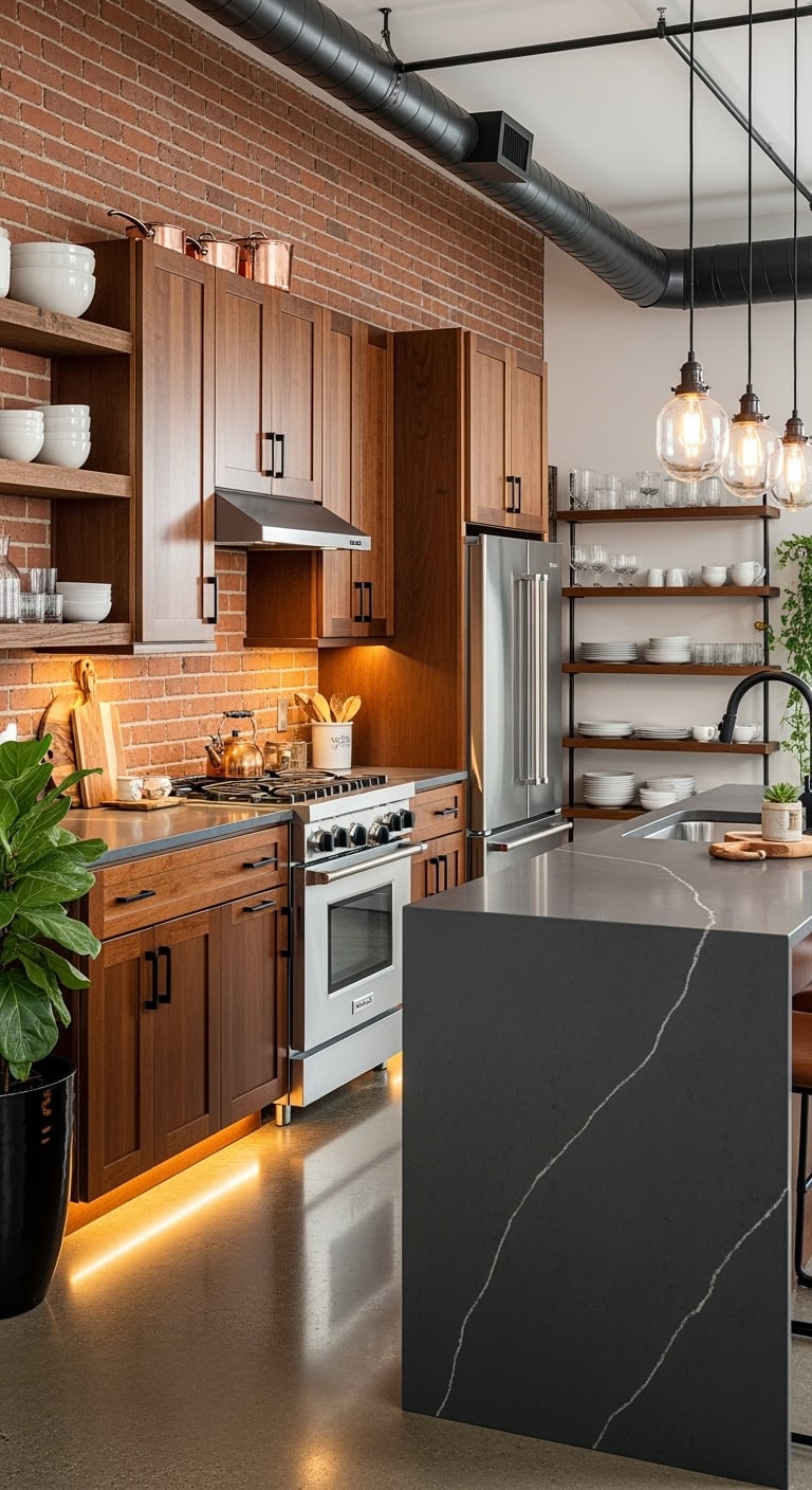 urban industrial kitchen style