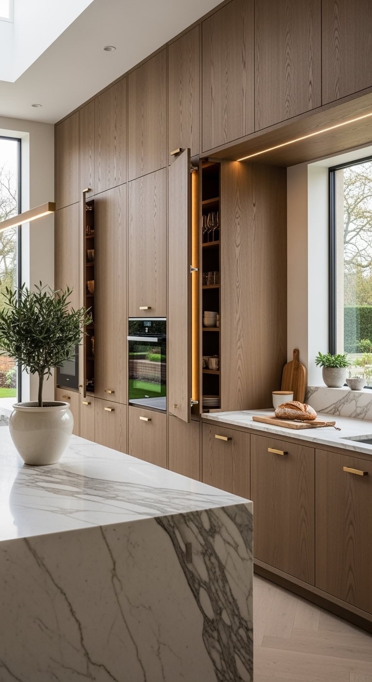 seamless concealed customizable storage solutions