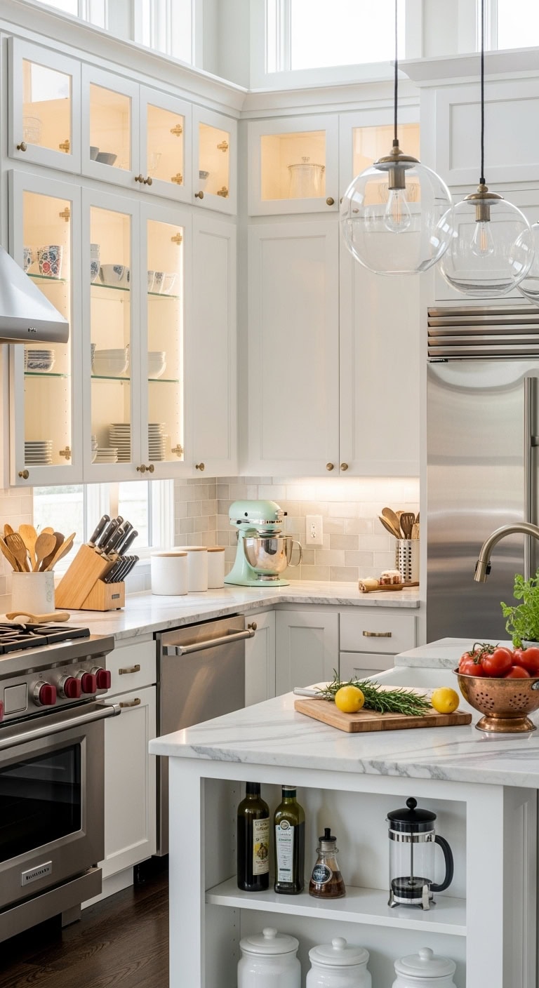 glass cabinet lighting dreaminess maximized