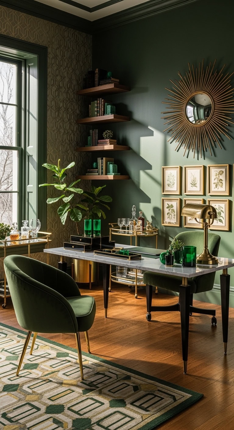 luxurious moody metallic sophisticated