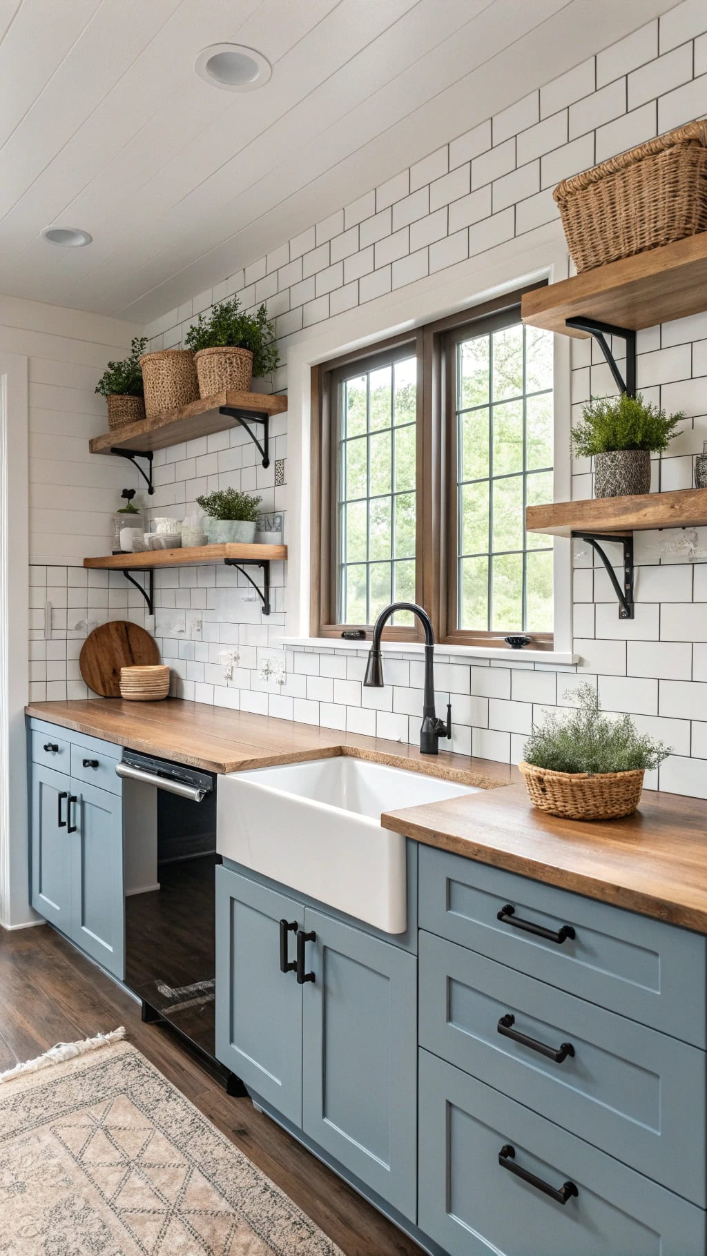 modern farmhouse kitchen aesthetic