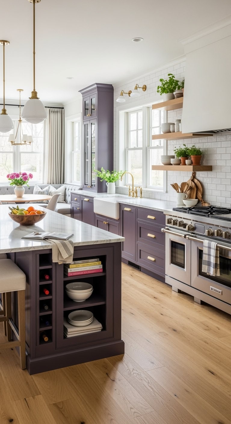 sophisticated jewel box kitchen