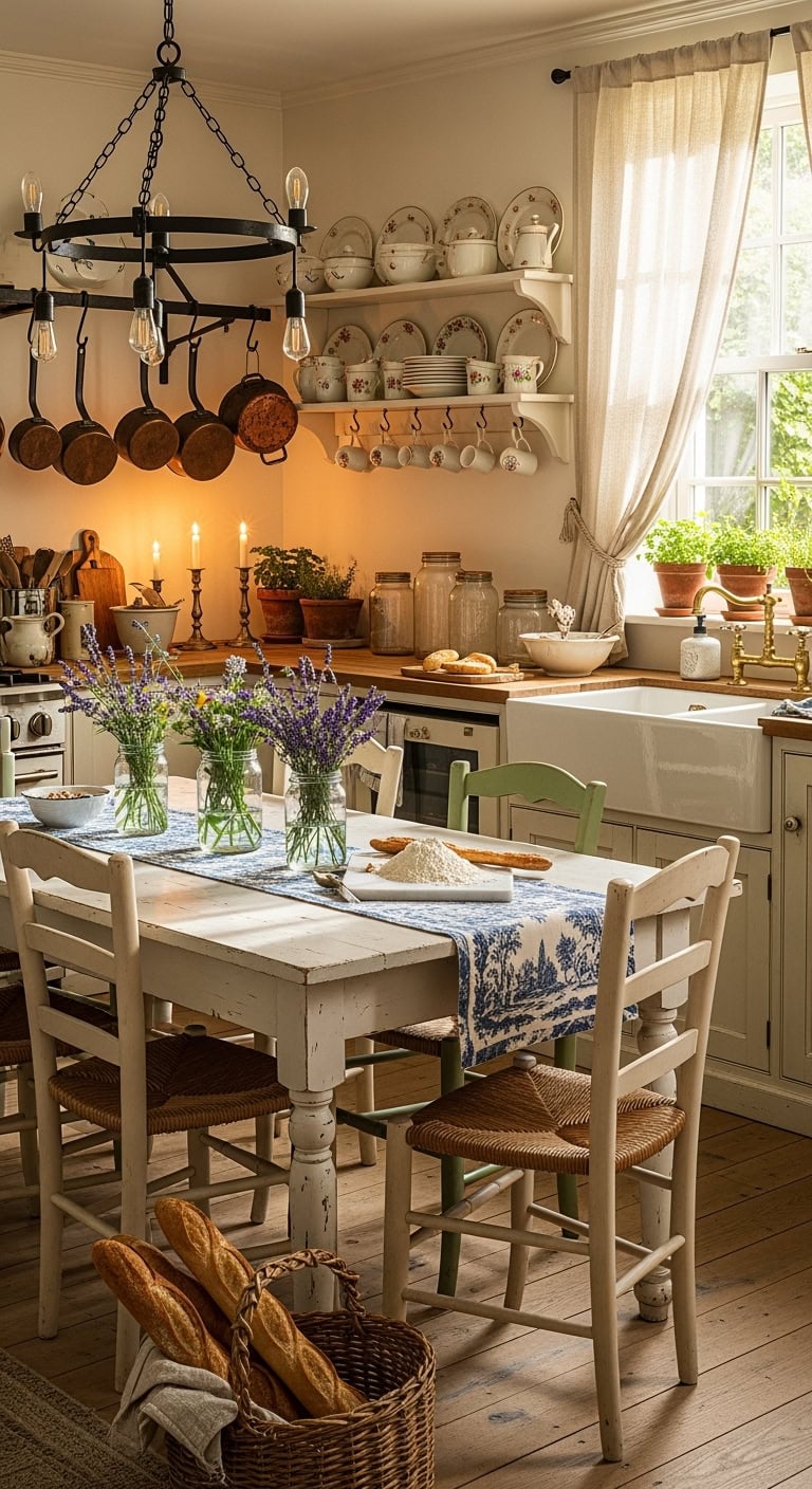 french country kitchen elegance