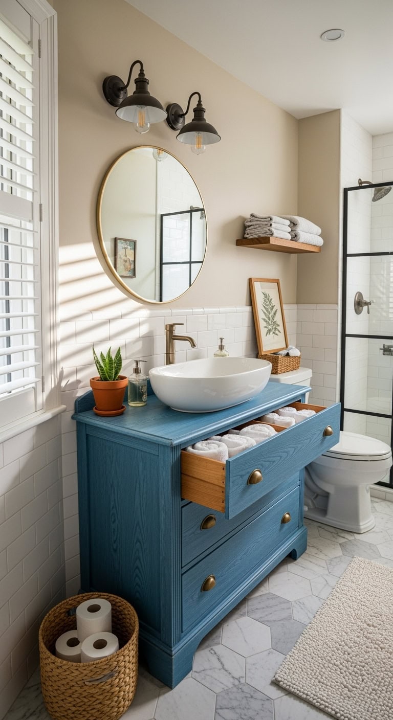 upcycled sustainable stylish dresser vanities