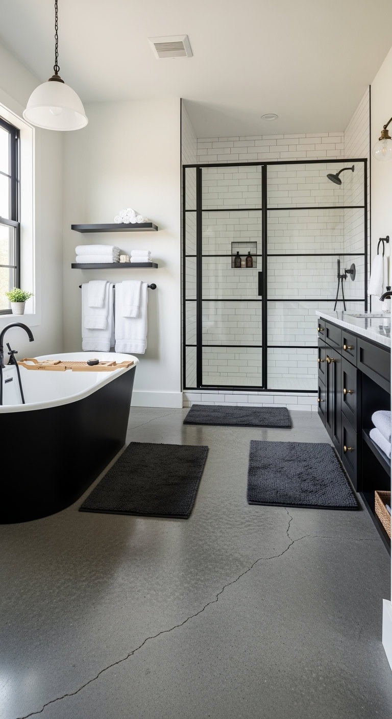 concrete floors radiant heating industrial aesthetic