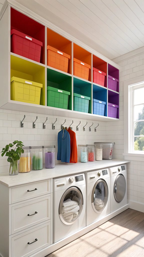 colorful organizational storage solution