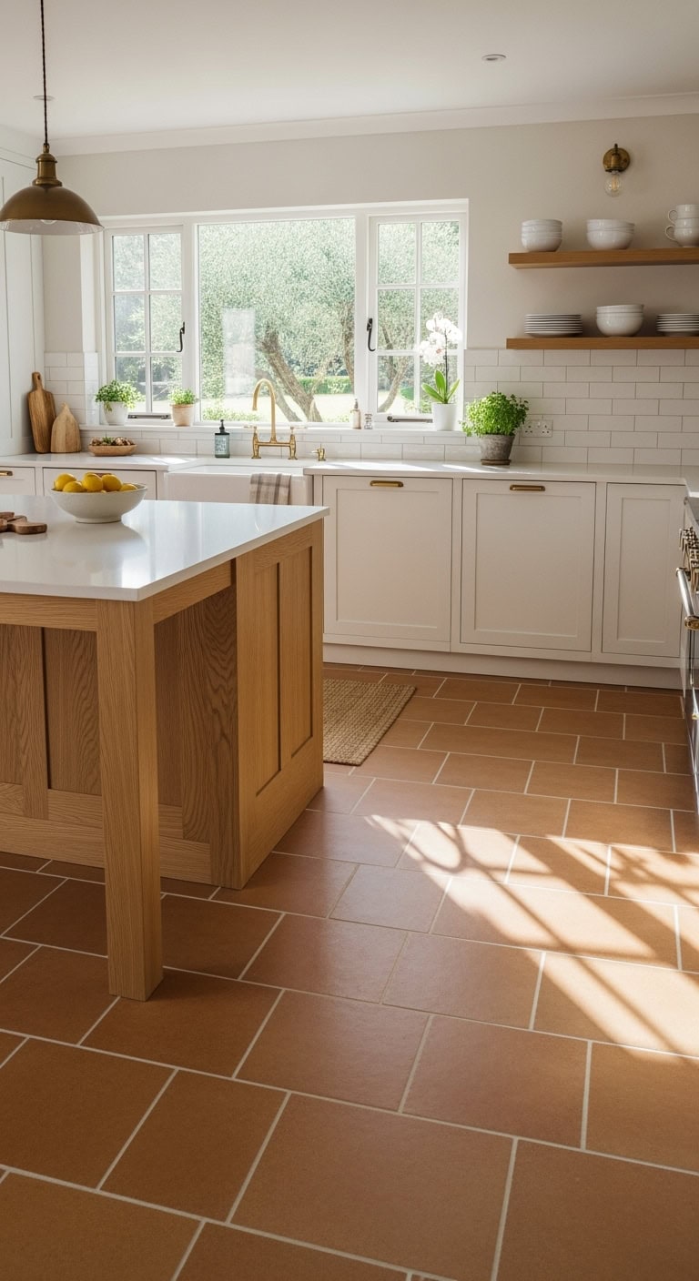 minimalist terracotta kitchen design essence