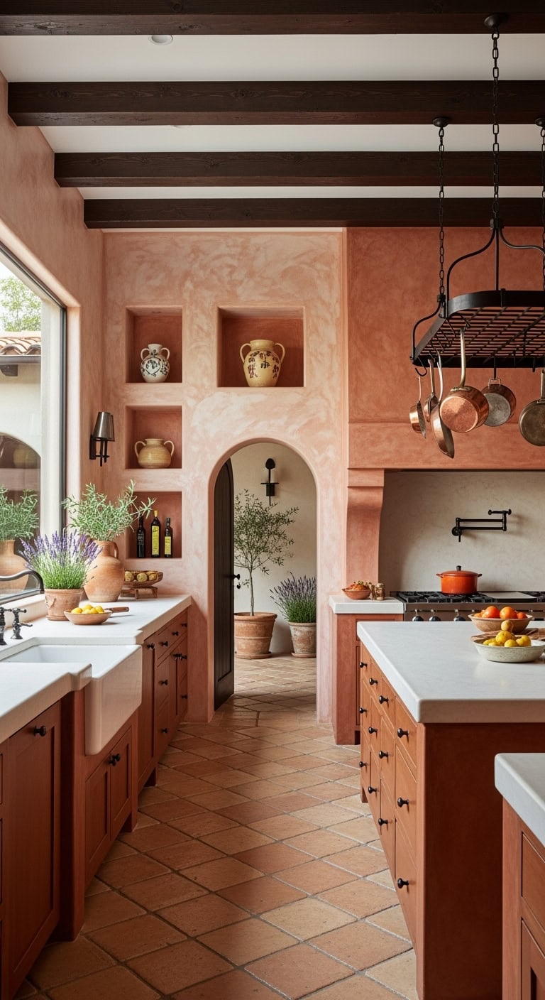 serene textured rustic inviting