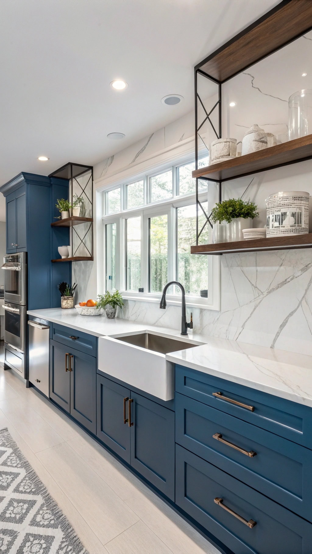 open concept deep blue