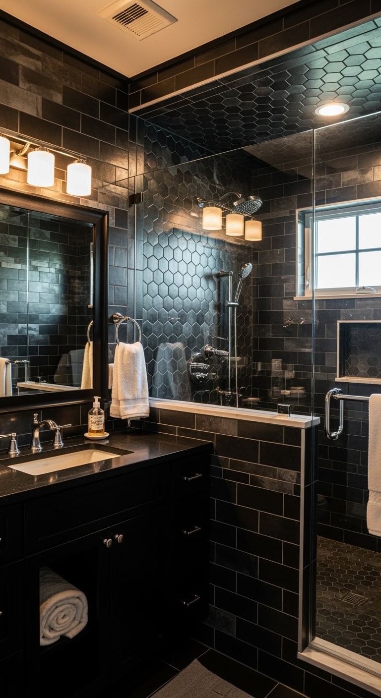 dramatic monochrome tile design recipe