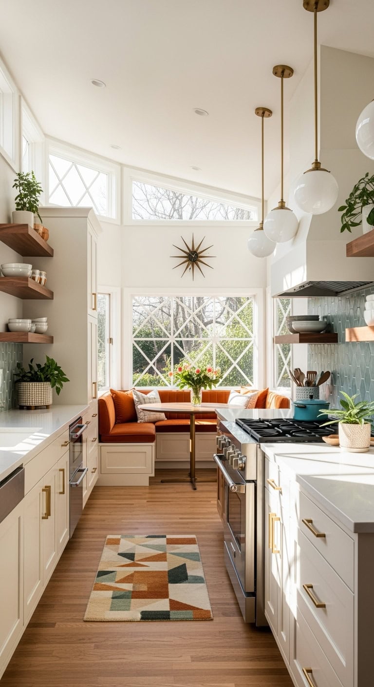 midcentury modern kitchen elegance