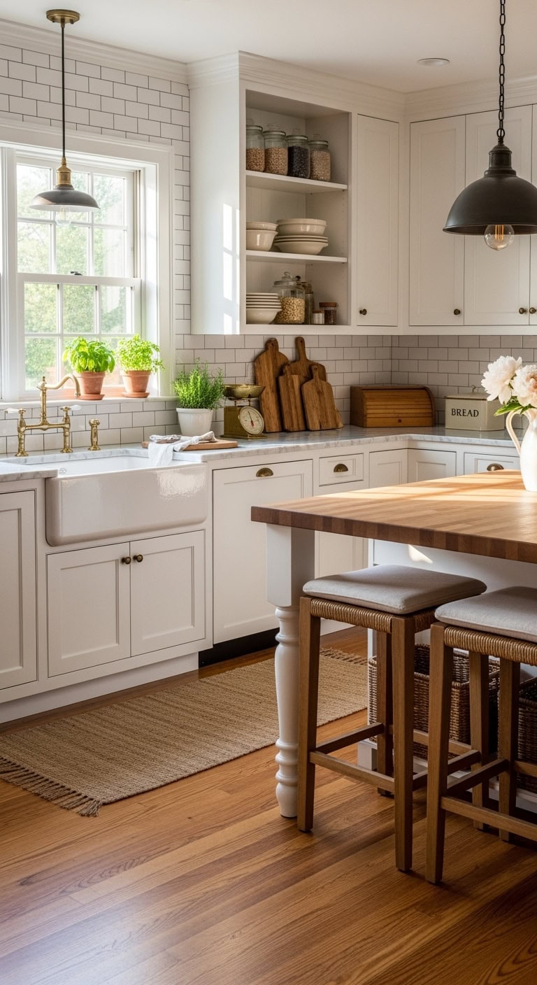 cozy farmhouse kitchen charm