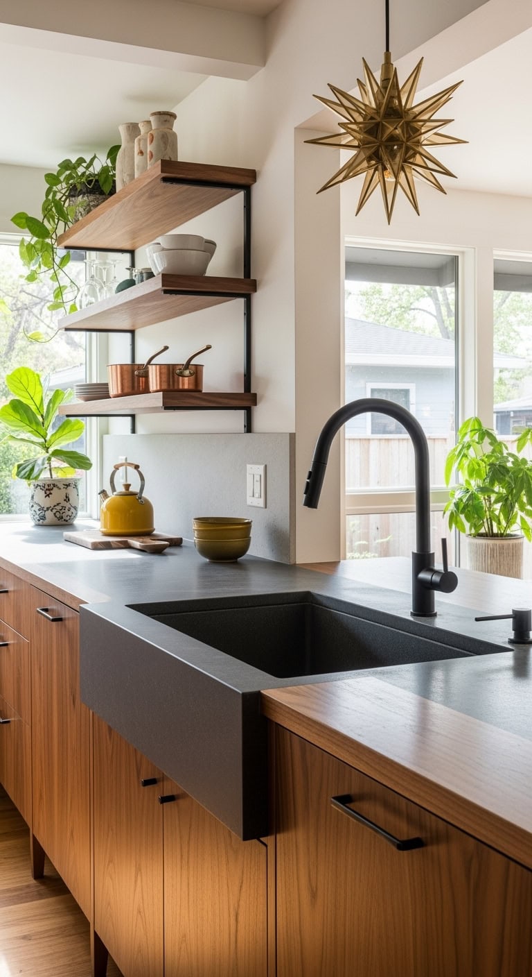 timeless stone centerpiece midcentury charm