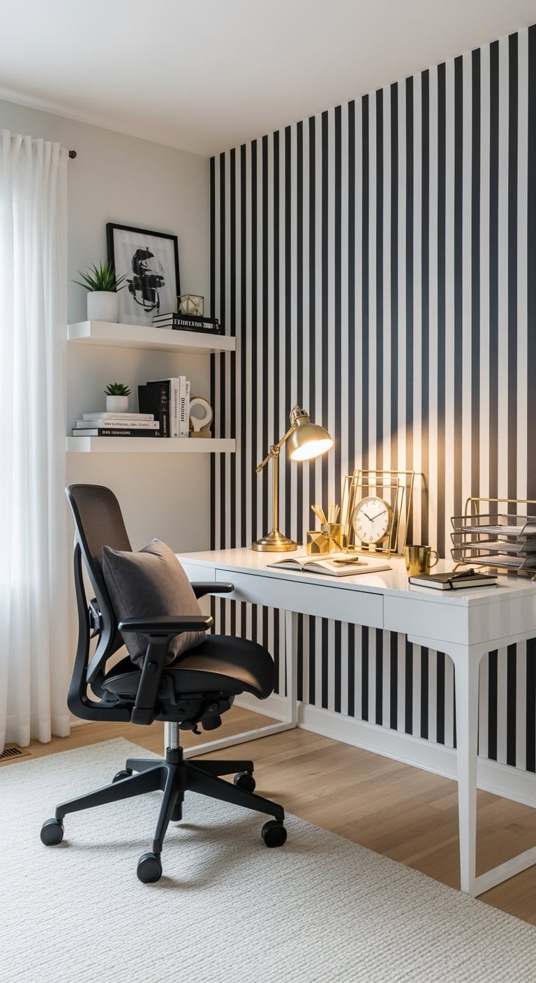 bold dramatic office wallpaper