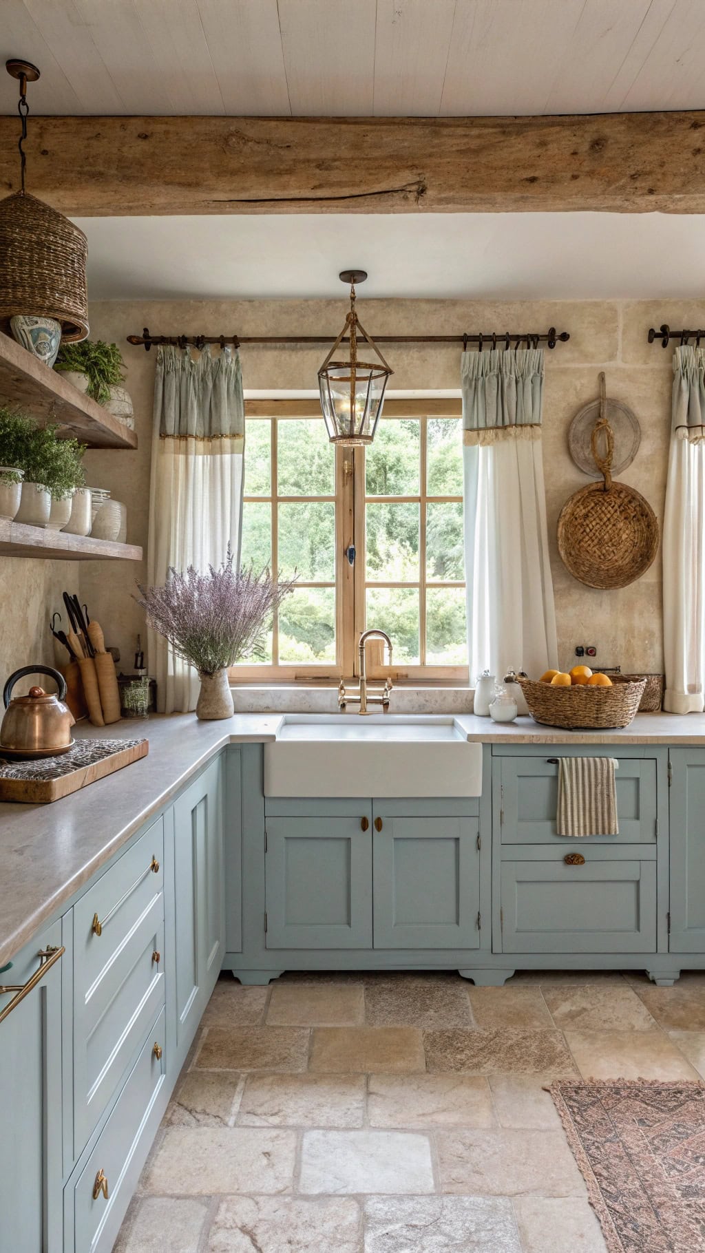 elegant french window treatments