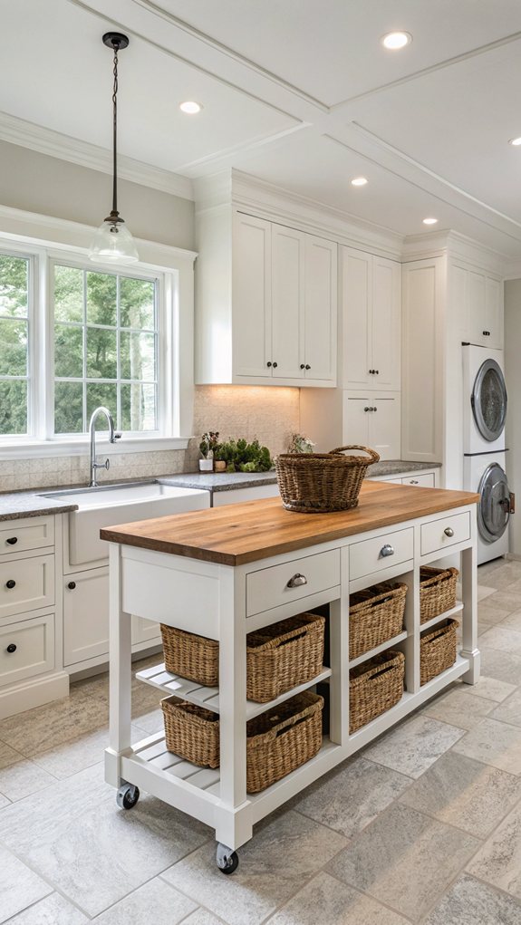 versatile storage island design