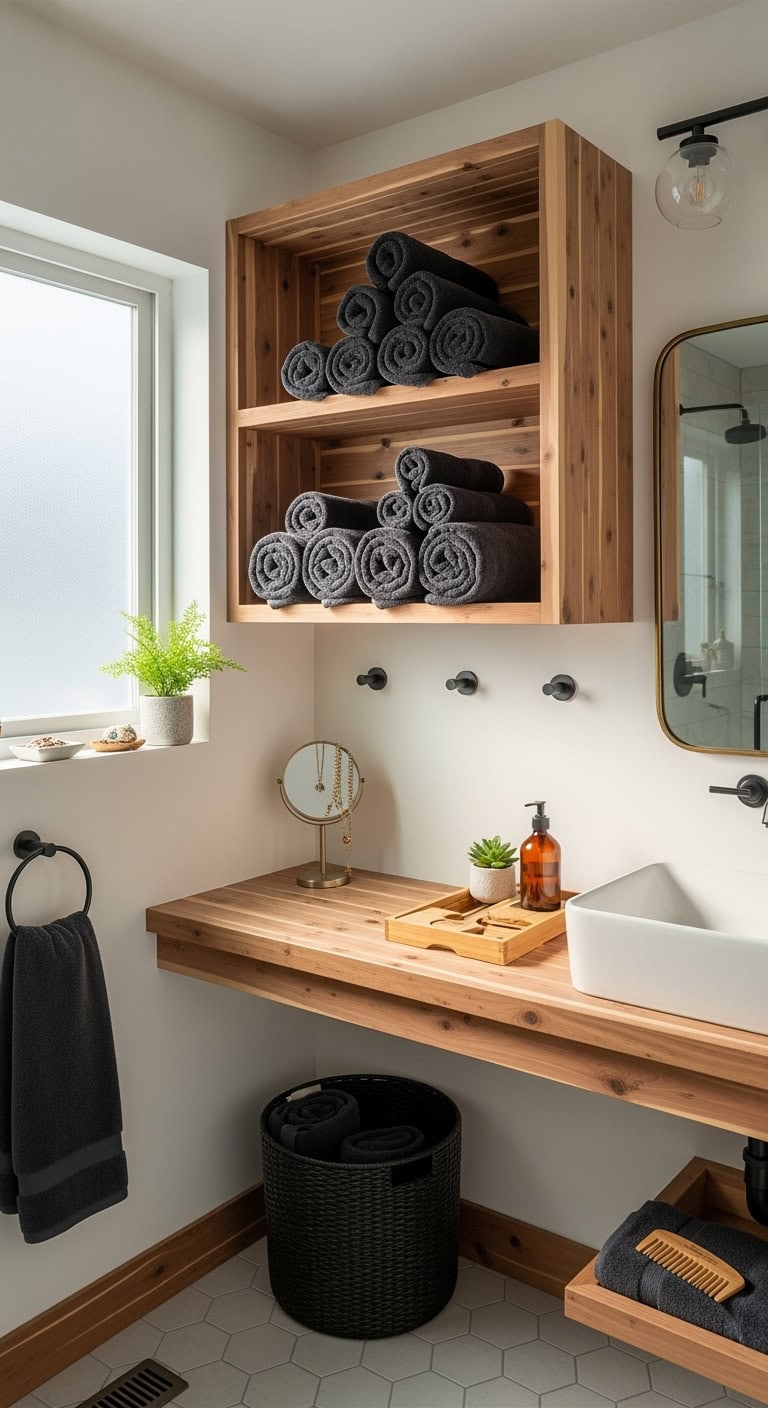 soothing spa like bathroom styling