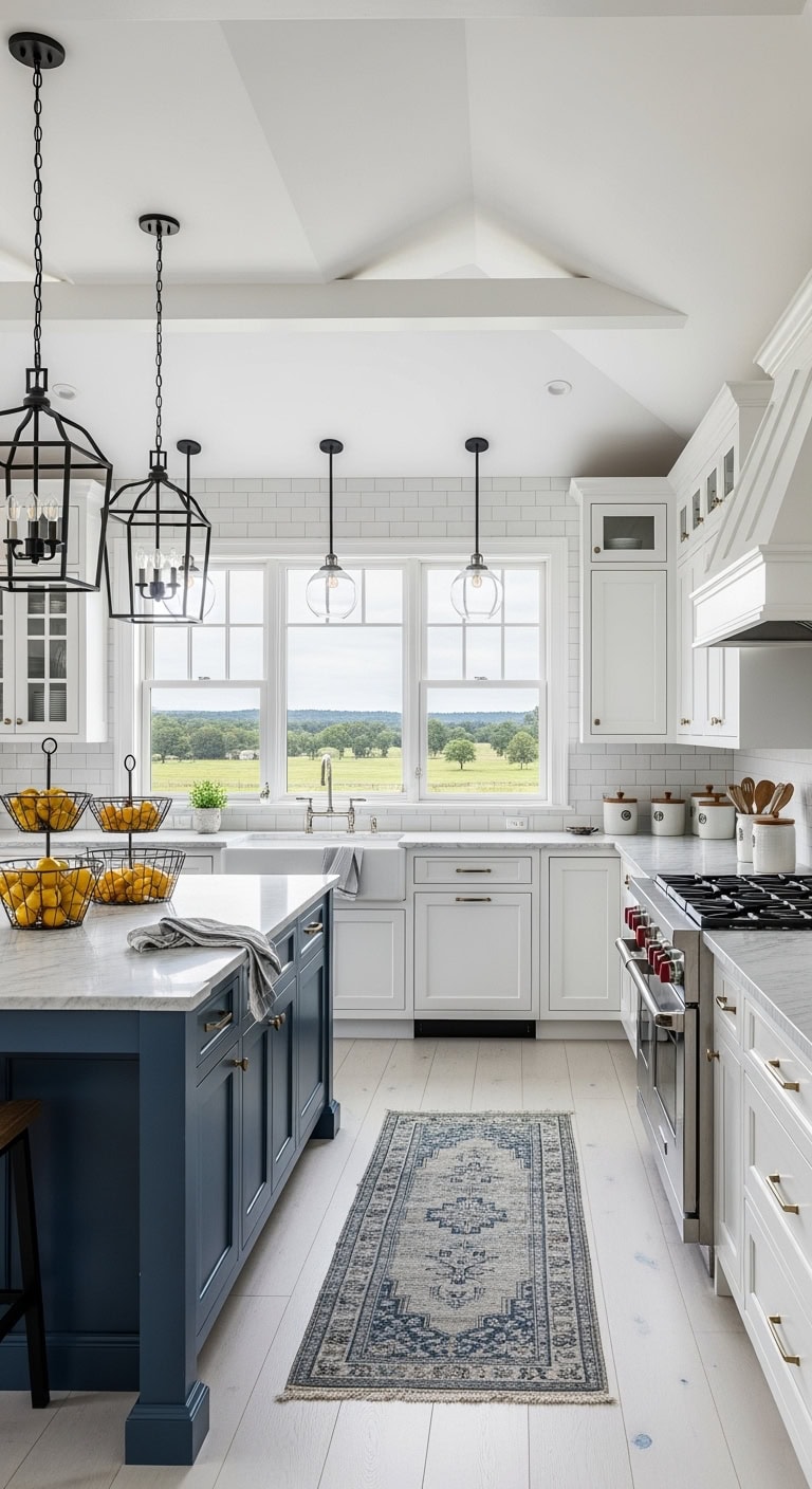 industrial meets traditional kitchen styling