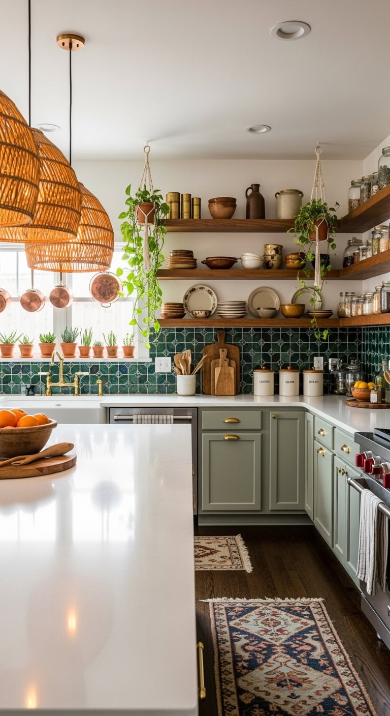 bohemian kitchen design elements
