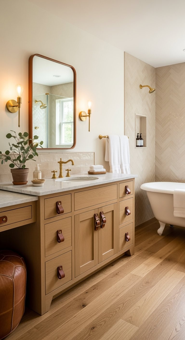 luxurious vintage bathroom vanity details