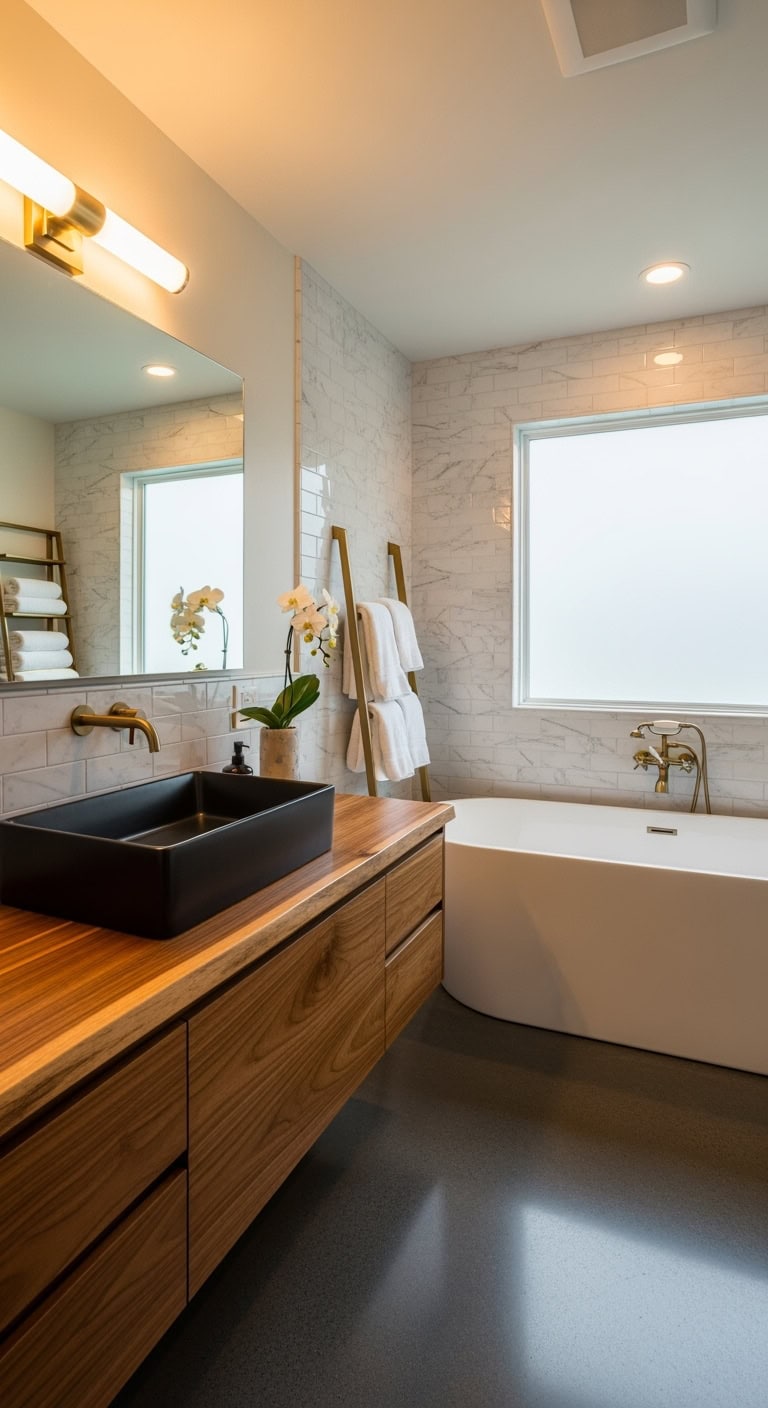 dramatic sculptural industrial and glamorous black sinks