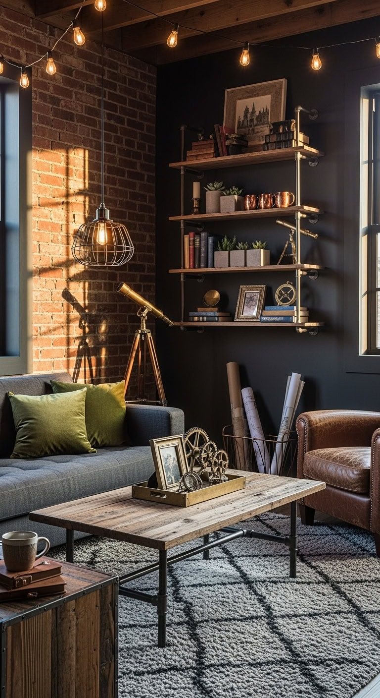 edgy urban industrial chic style