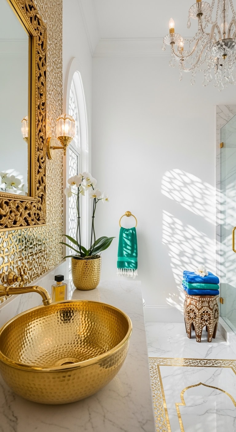 extravagant middle eastern royal bathroom