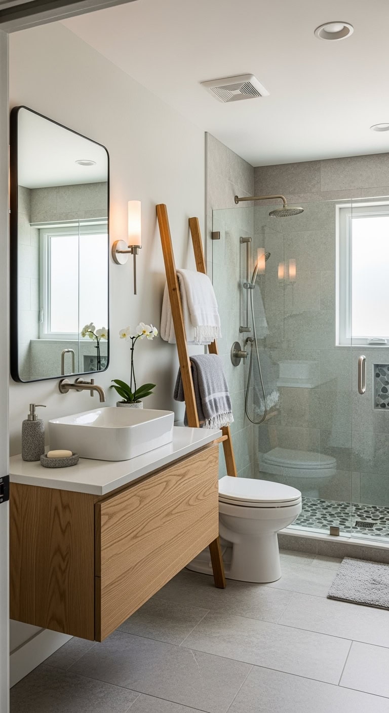 spa inspired gray stone oasis