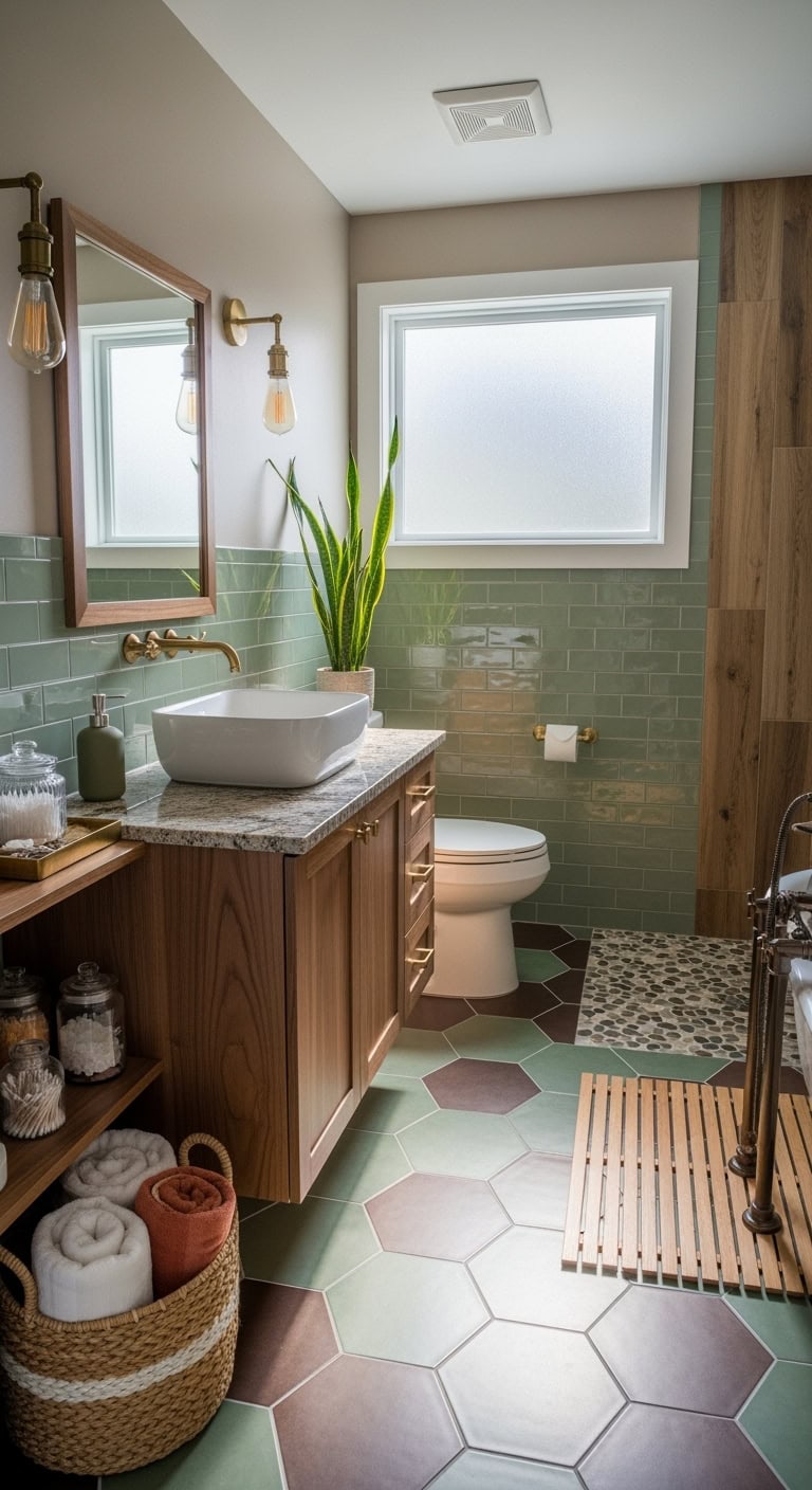 earthy timeless nature inspired tile patterns