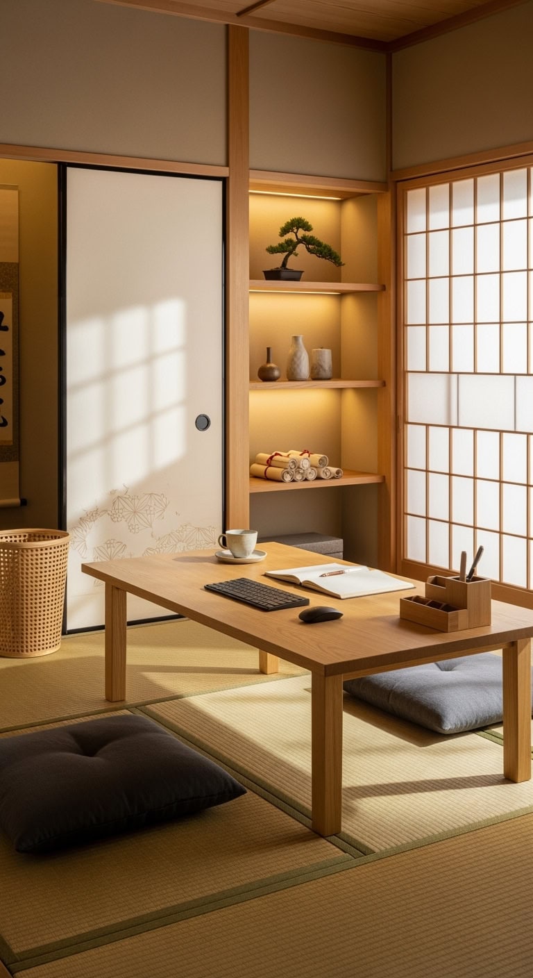japanese minimalist workspace