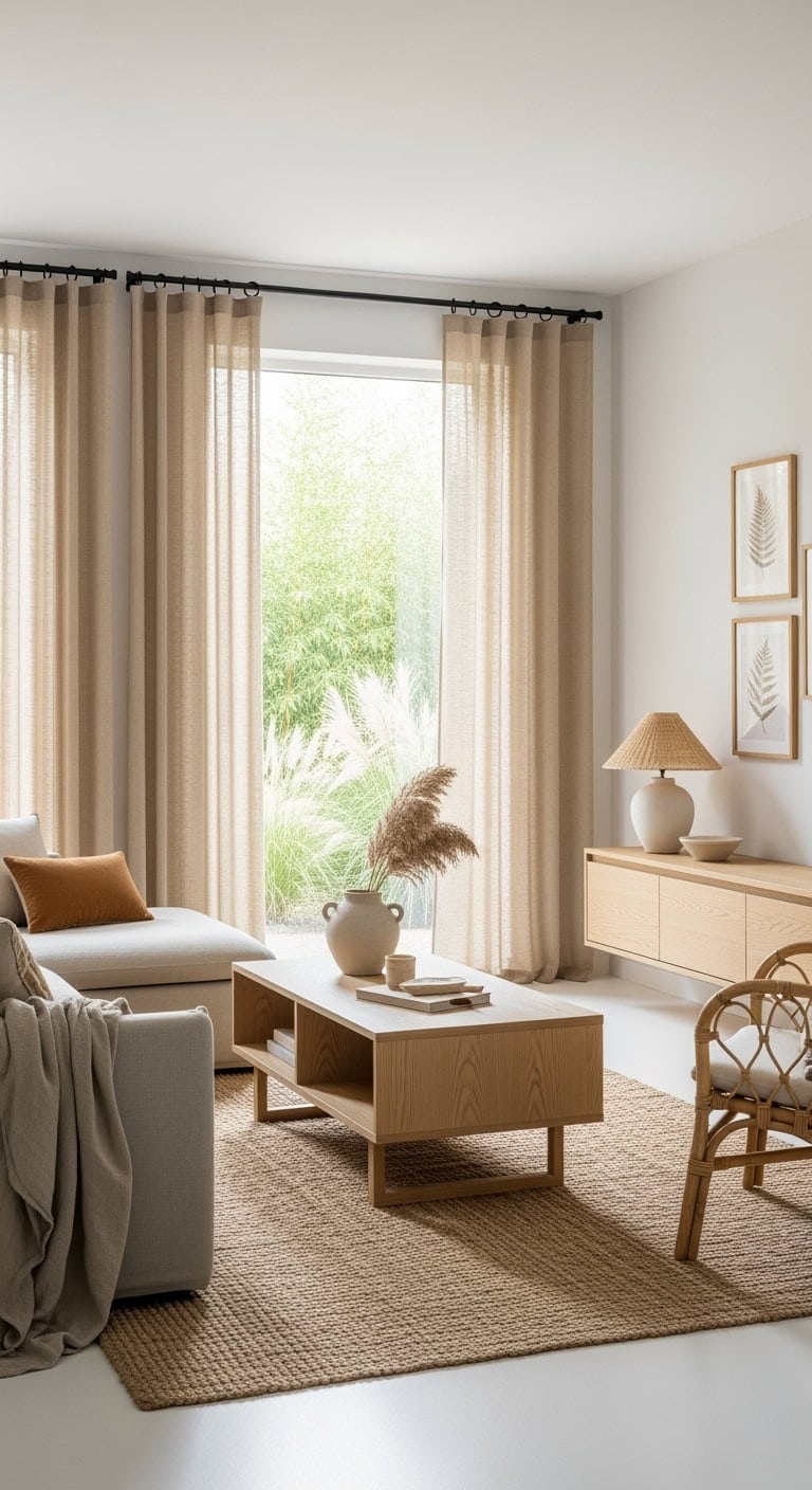 japandi beige hemp serenity