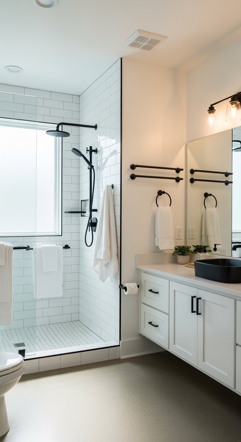 functional and fashionable bathroom accents