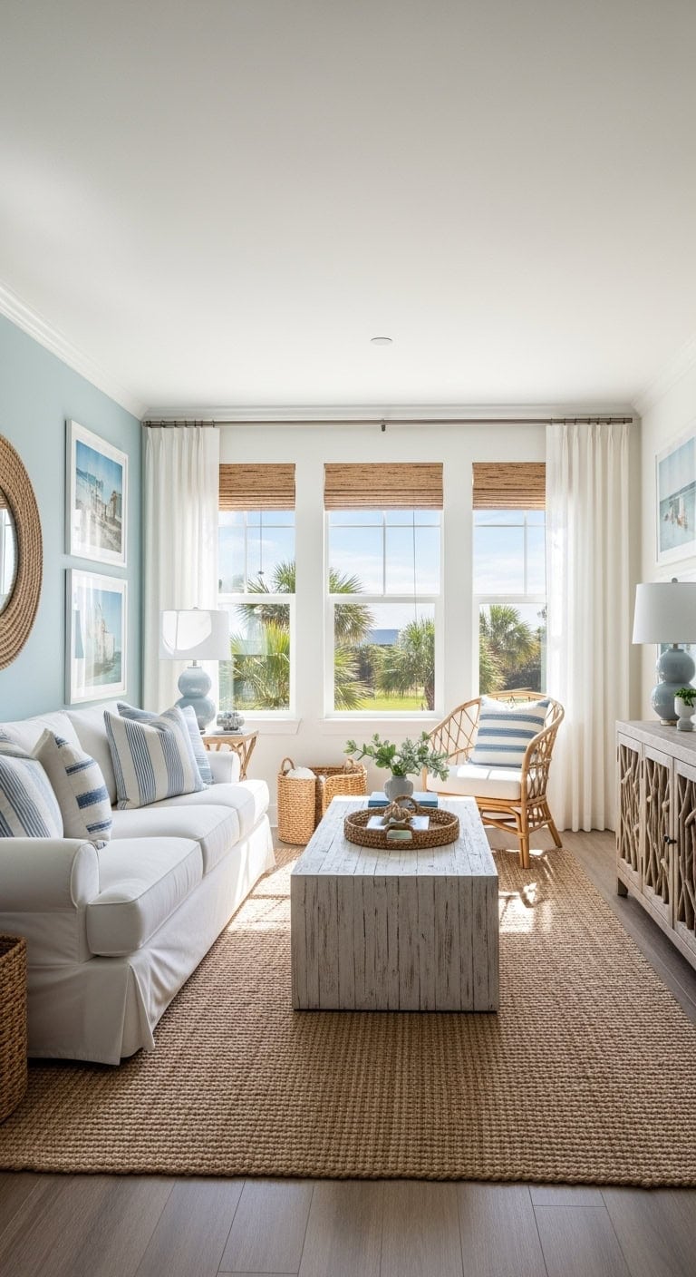 breezy coastal chic living